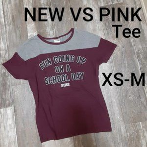 VS PINK Campus Tshirt Size XS Fits Size Small & Size Medium Also